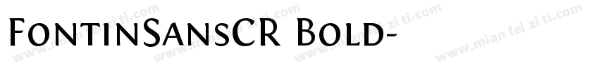 FontinSansCR Bold字体转换